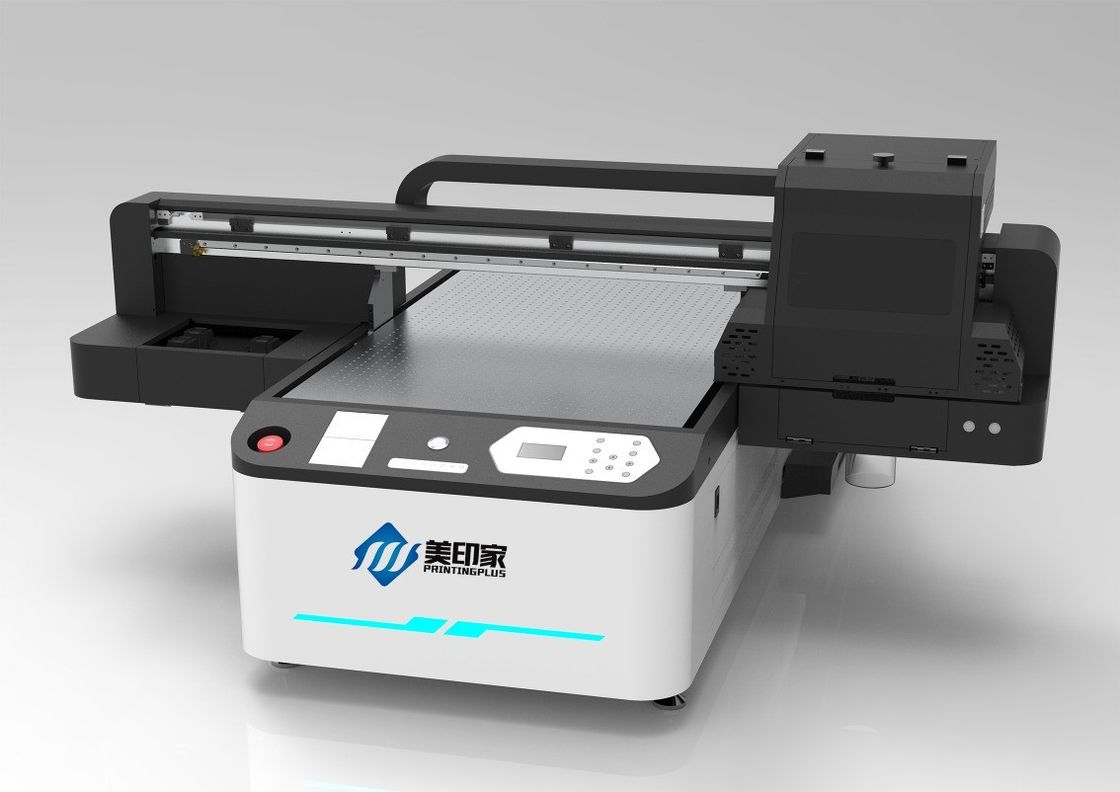 6 velocità di passaggio stampante a piattaforma CMYK UV ad alta capacità per più materiali